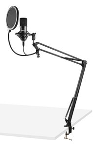 ademen weggooien Monarch CMS300B Studio microfoon set USB Zwart - gigatronic