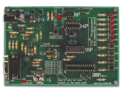 K8048 Velleman bouwkit PIC programmeer en experimenteer bord